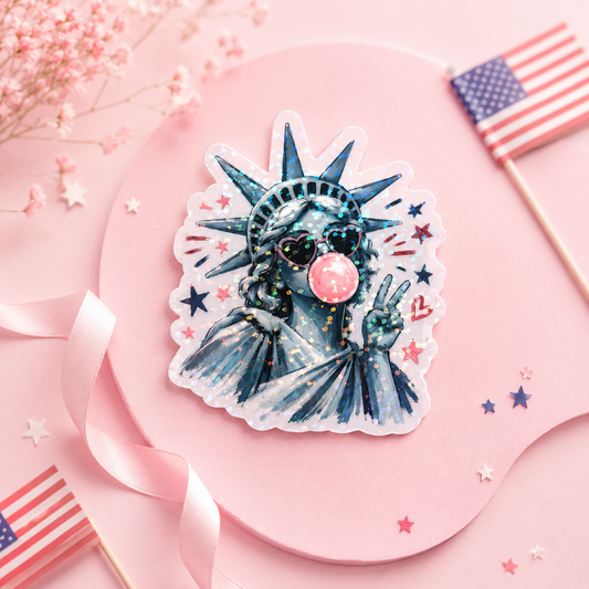 Statue of Liberty Bubblegum Sticker