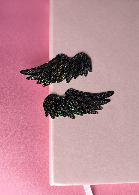 Black Angel Wings Sticker