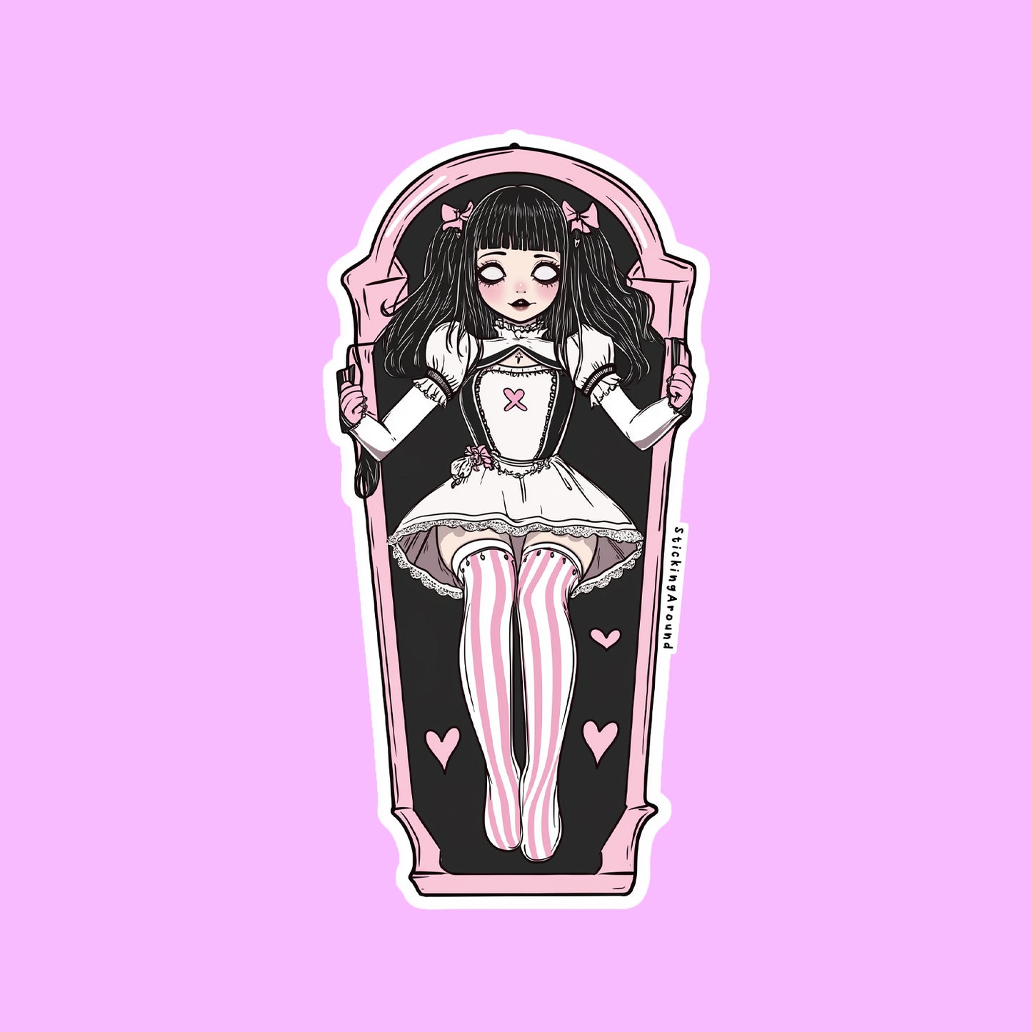 Coffin Girl Sticker