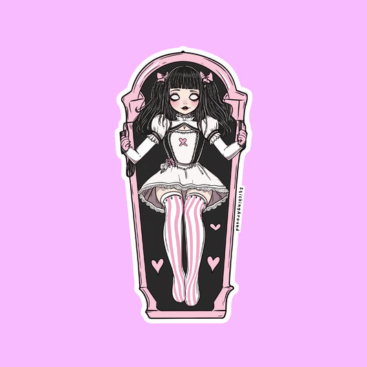 Coffin Girl Sticker
