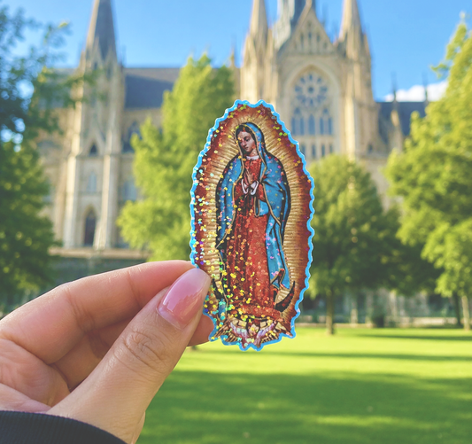 Virgin Mary Holographic Sticker
